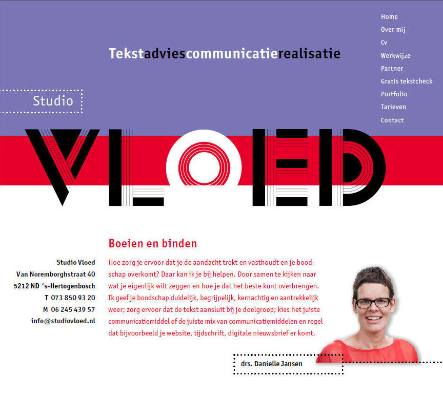 Studio Vloed voor tekstadvies en communicatie realisatie Den Bosch